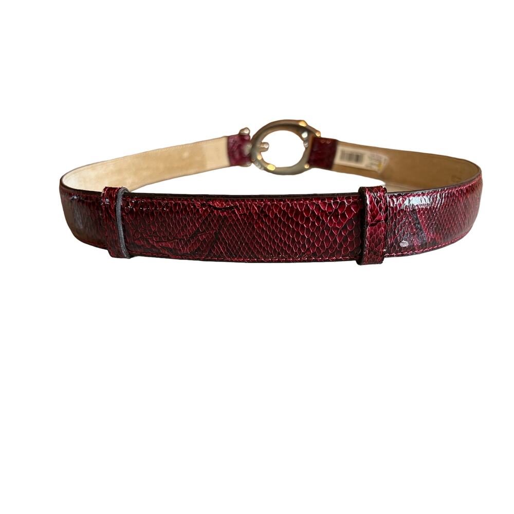 Rolfs Genuine Leather Snake Print Python Statemen… - image 3